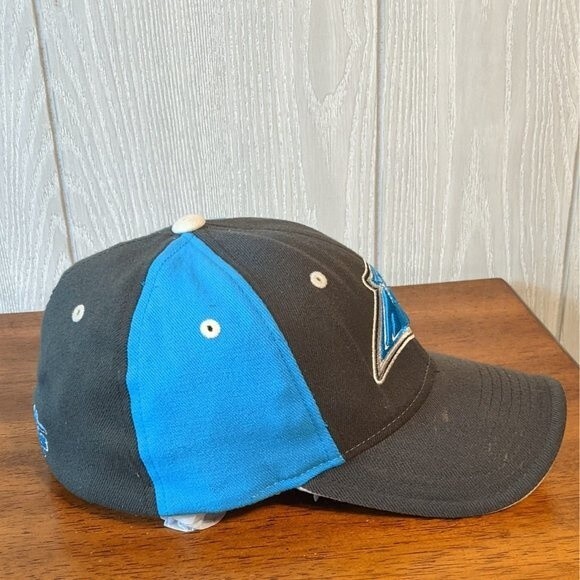 Carolina Panthers Fitted Hat OSFM NFL EUC Reebok - Picture 2 of 7